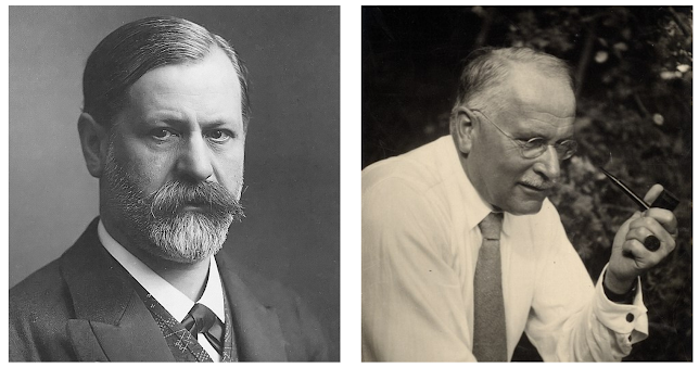 Sigmund Freud and Carl Jung, whose theories of the unconscious shaped modern psychology.